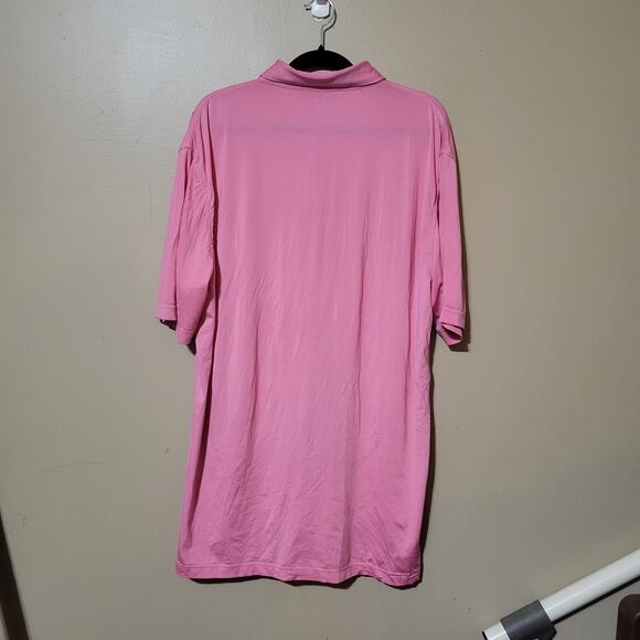 Pebble Beach Performance Pink Polo Shirt Men's SZ Large .. Logo See Picture - Picture 6 of 8